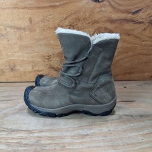 Keen Brighton Suede Snow Boots Faux Fur Women's Size 7